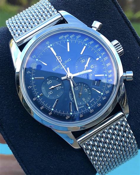 breitling transocean chronograph blue|Breitling Transocean chronograph edition.